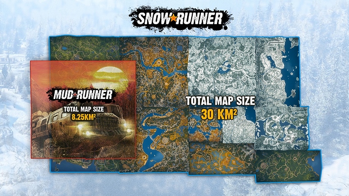 MudRunner v SnowRunner - Map Comparison