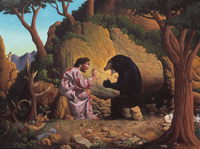 jesus and the bear
