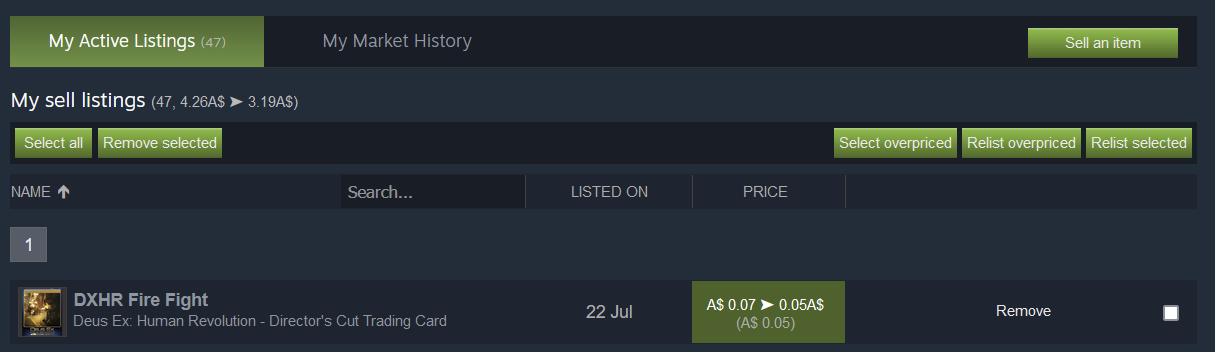 How to List Multiple Items on the Steam Community Market at the