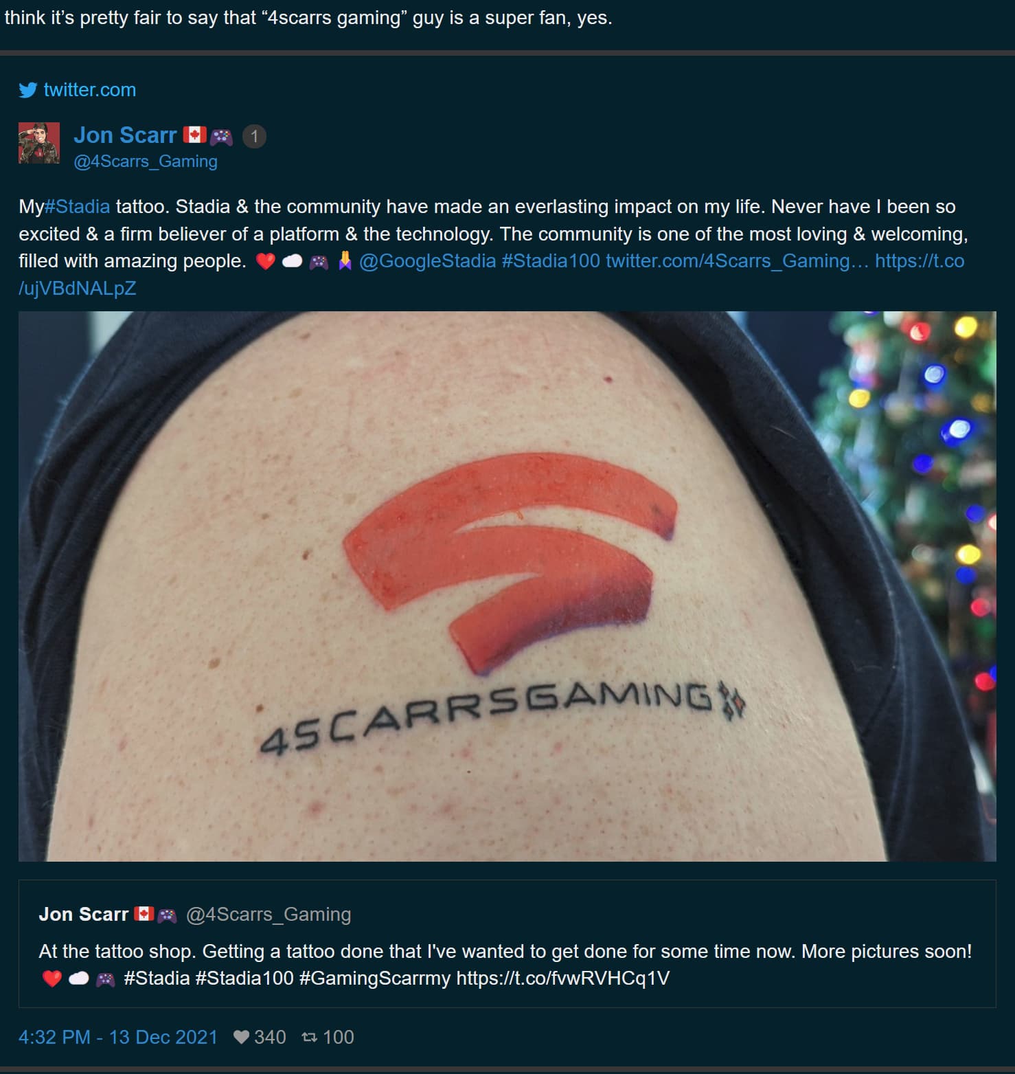 4ScarrsGaming(Jon Scarr)🇨🇦🎮 (@4ScarrsGaming@) - Gaming  In The Cloud